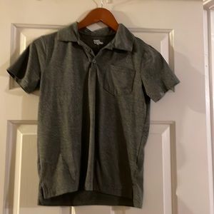 Boys gray collared shirt